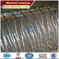 Stainless military razor wire security fence